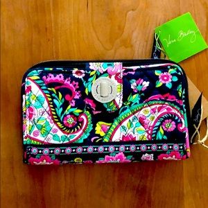 Vera Bradley Turn lock wallet - petal paisley